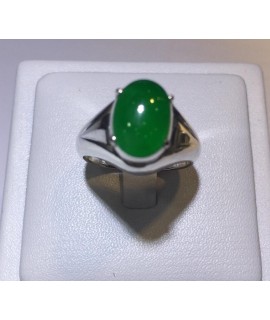 JADE RING WITH SILVER